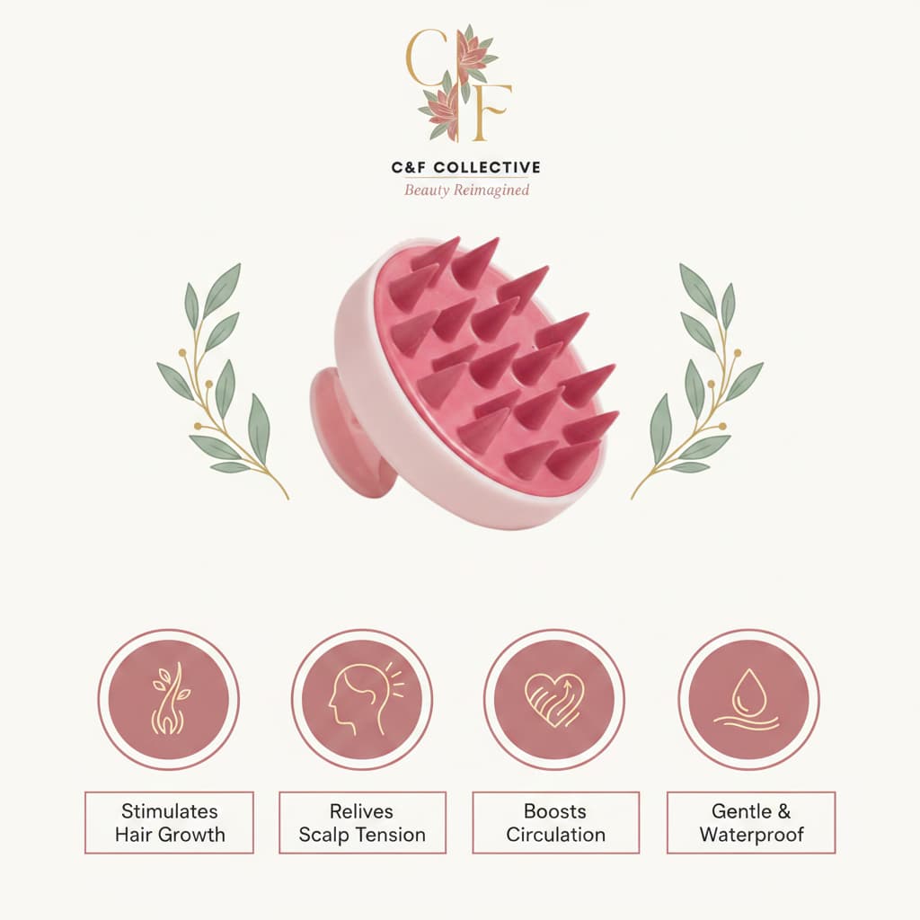 C&F Collective™ Silicone Scalp Massager | Healthier Hair Starts at the Root