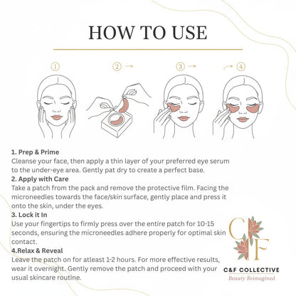 Clinical Glow Dissolving Microneedle Eye Patches | C&F Collective™