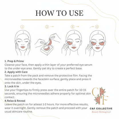 C&F Collective™ Clinical Glow Eye Patches (Dissolving Microneedle Eye Patches)