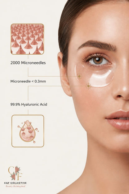 Clinical Glow Dissolving Microneedle Eye Patches | C&F Collective™