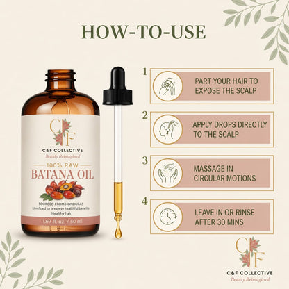 Batana Miracle Growth Oil – Thicker, Longer Hair | C&F Collective™