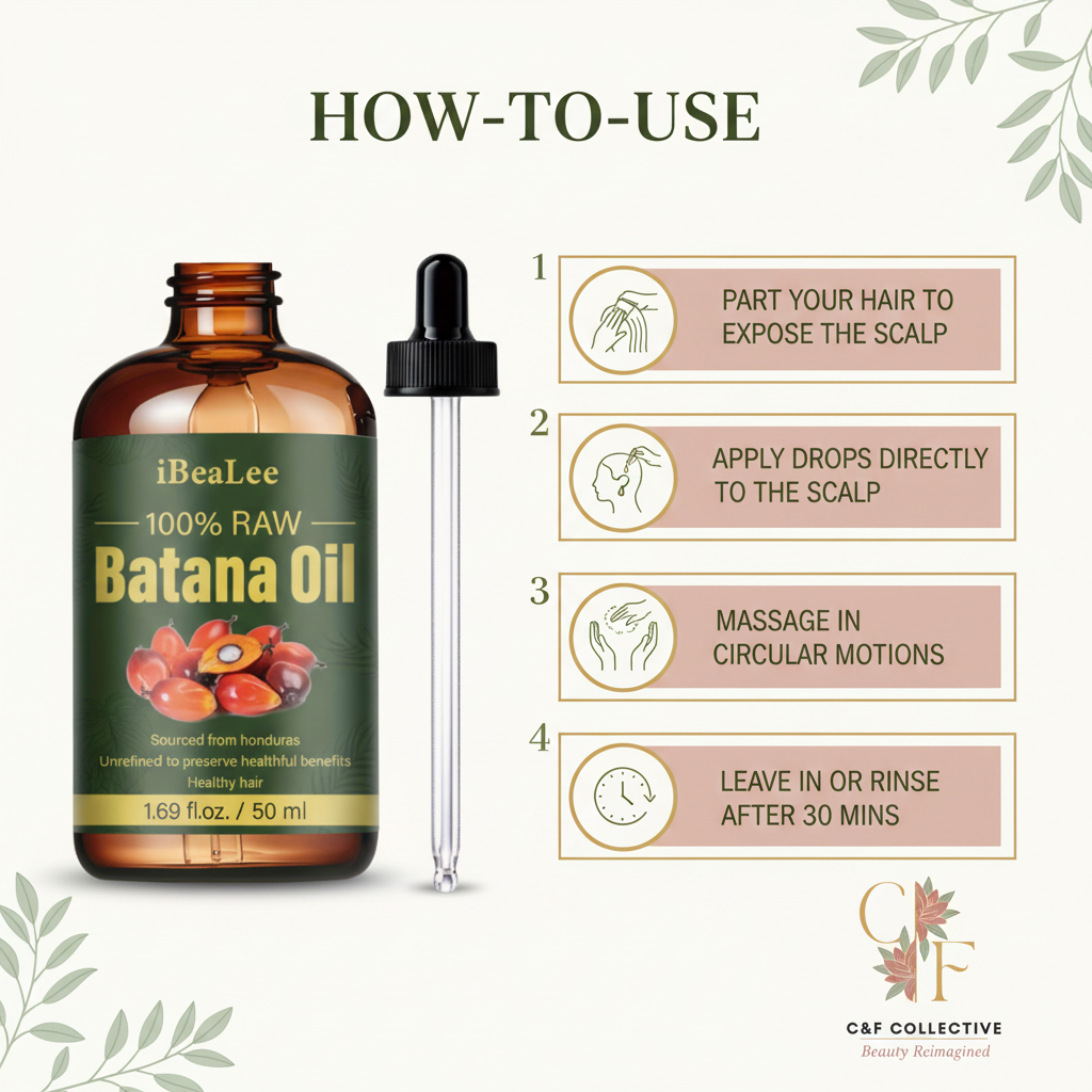 Batana Miracle Growth Oil – Thicker, Longer Hair | C&F Collective™