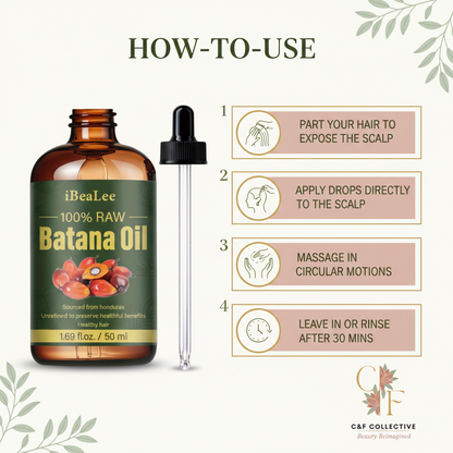 Batana Miracle Growth Oil – Thicker, Longer Hair | C&F Collective™